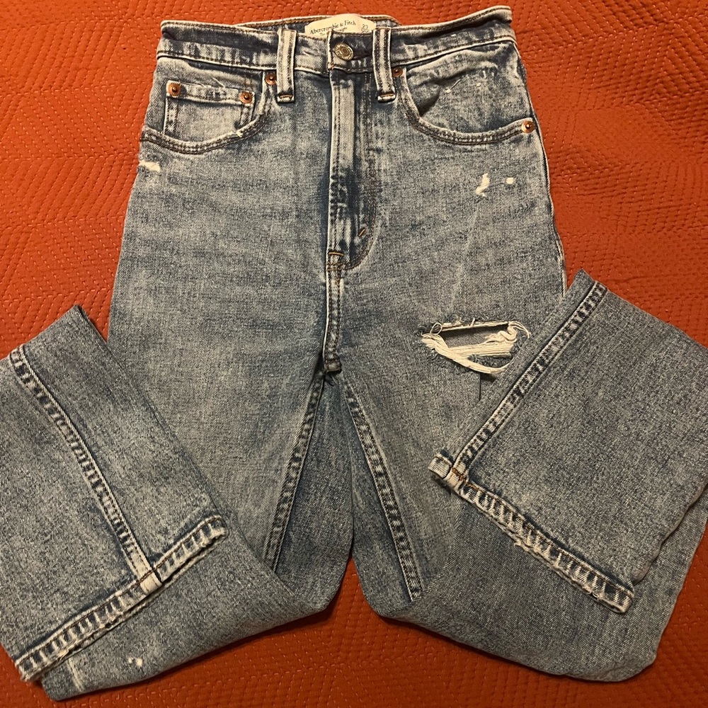 Abercrombie & Fitch Light Blue High Rise Jeans